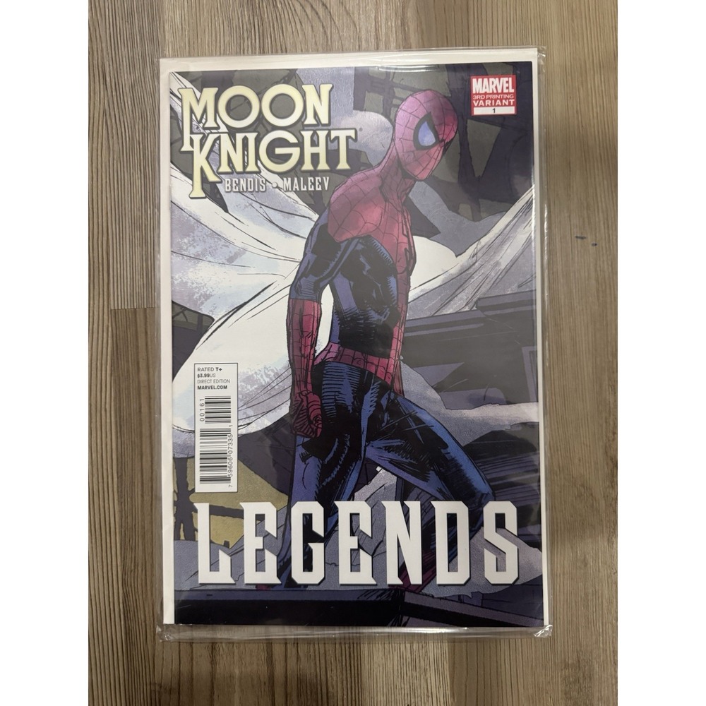 Moon Knight #1 3rd Printing Variant 2011 Marvel Bendis Maleev Spider-Man